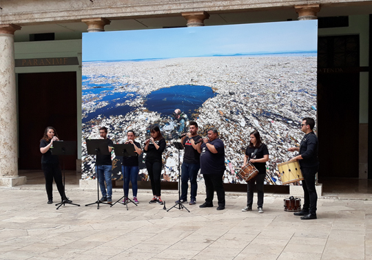 Colla de dolçaines i percussió de la Universitat de València. Audició Fi de Curs. 18/05/2019. Jardí Botànic. 12.00h